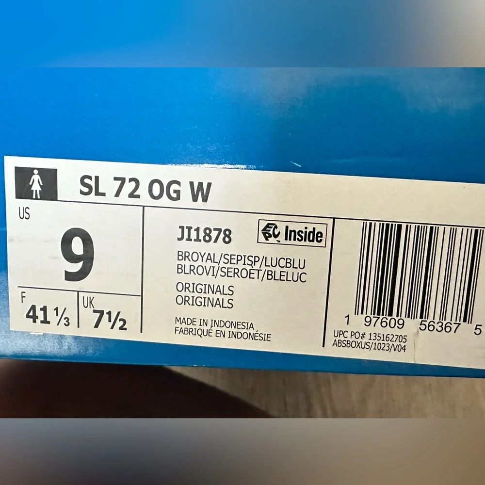 Adidas Women's Vibrant Blue and Pink Sneakers - Picture 5 of 5